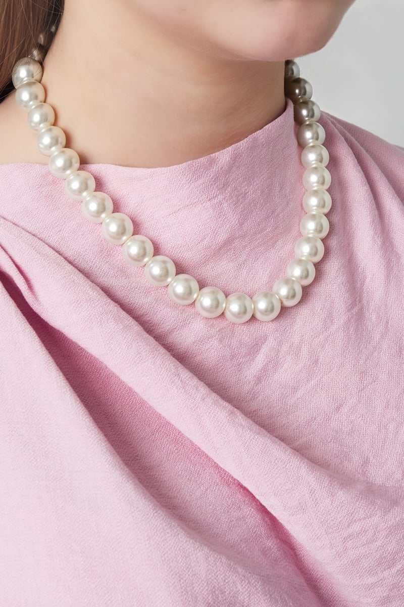 Pearl baby ketting -14mm