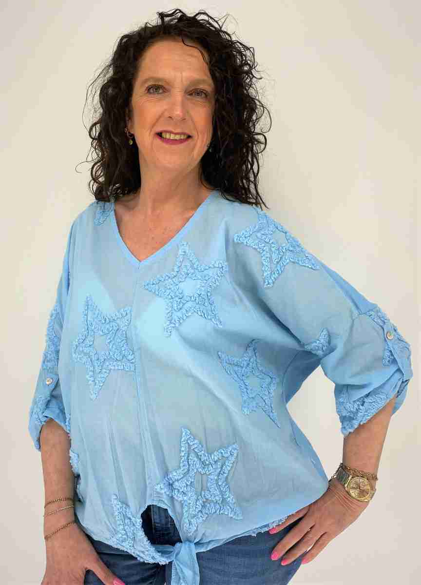knoop V hals shirt