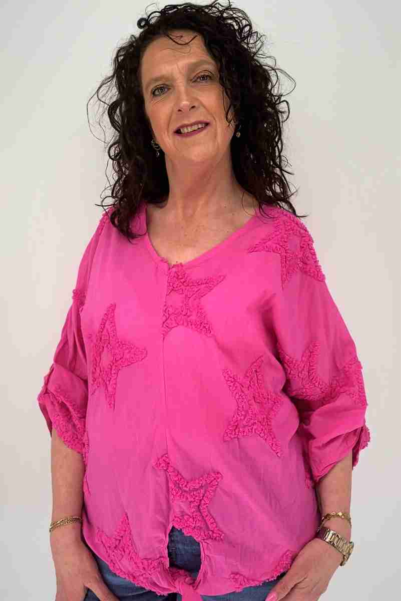 knoop V hals shirt