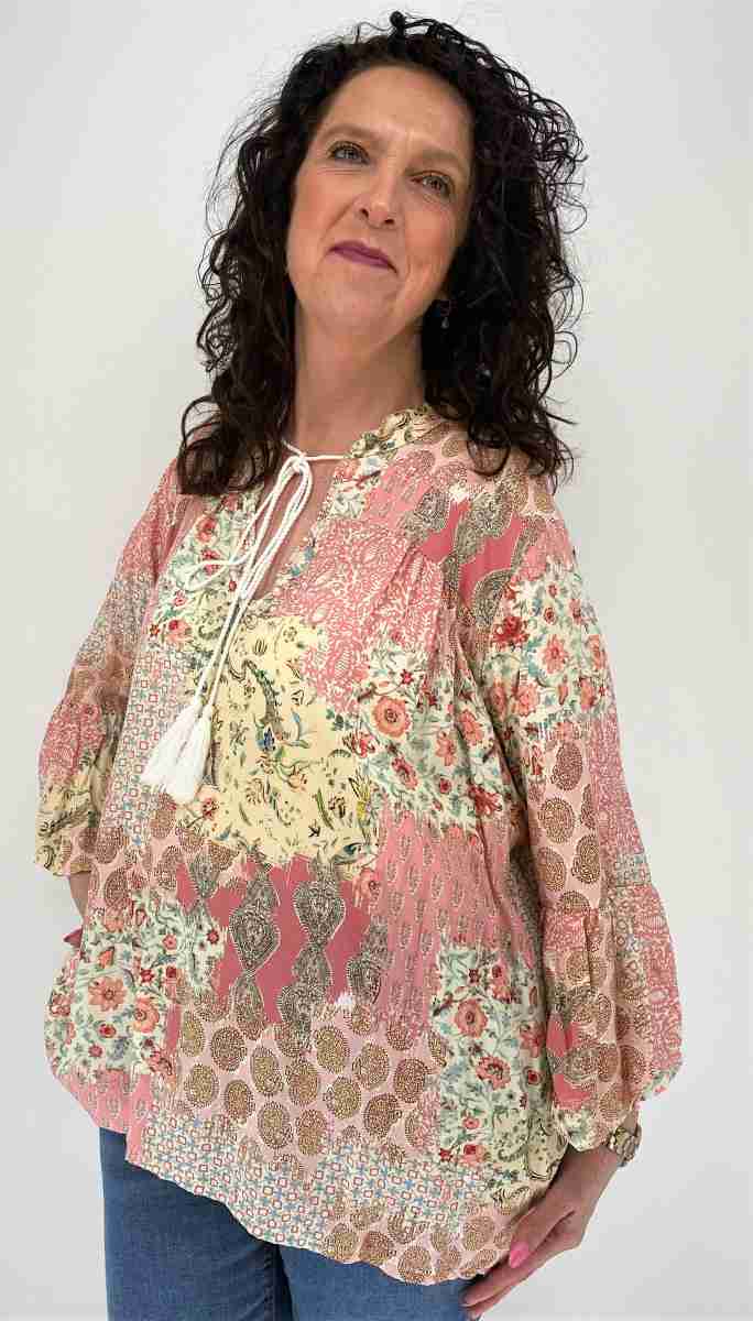 Ibiza Tuniek Blouse Roze