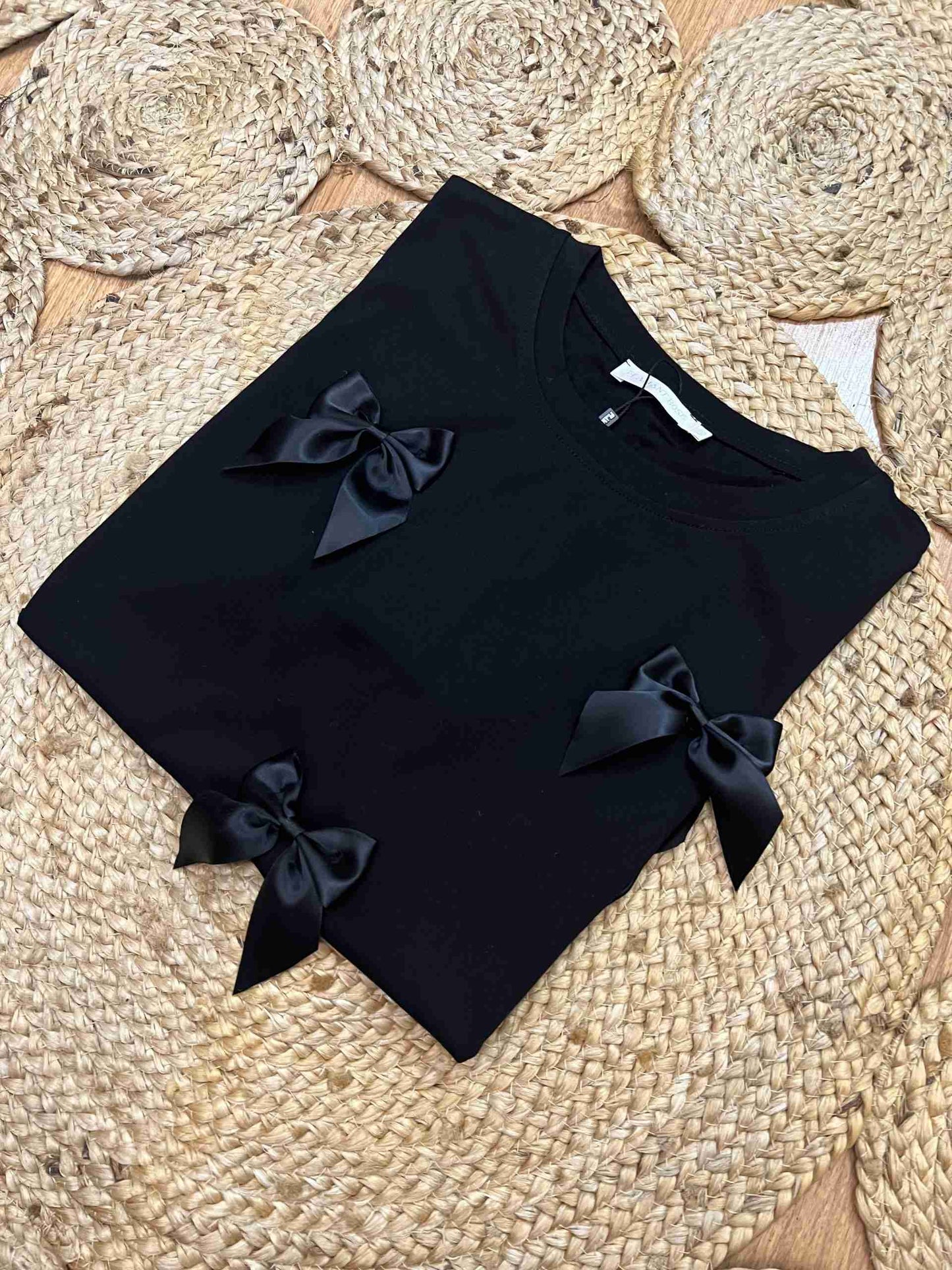 Satin Bow Shirt