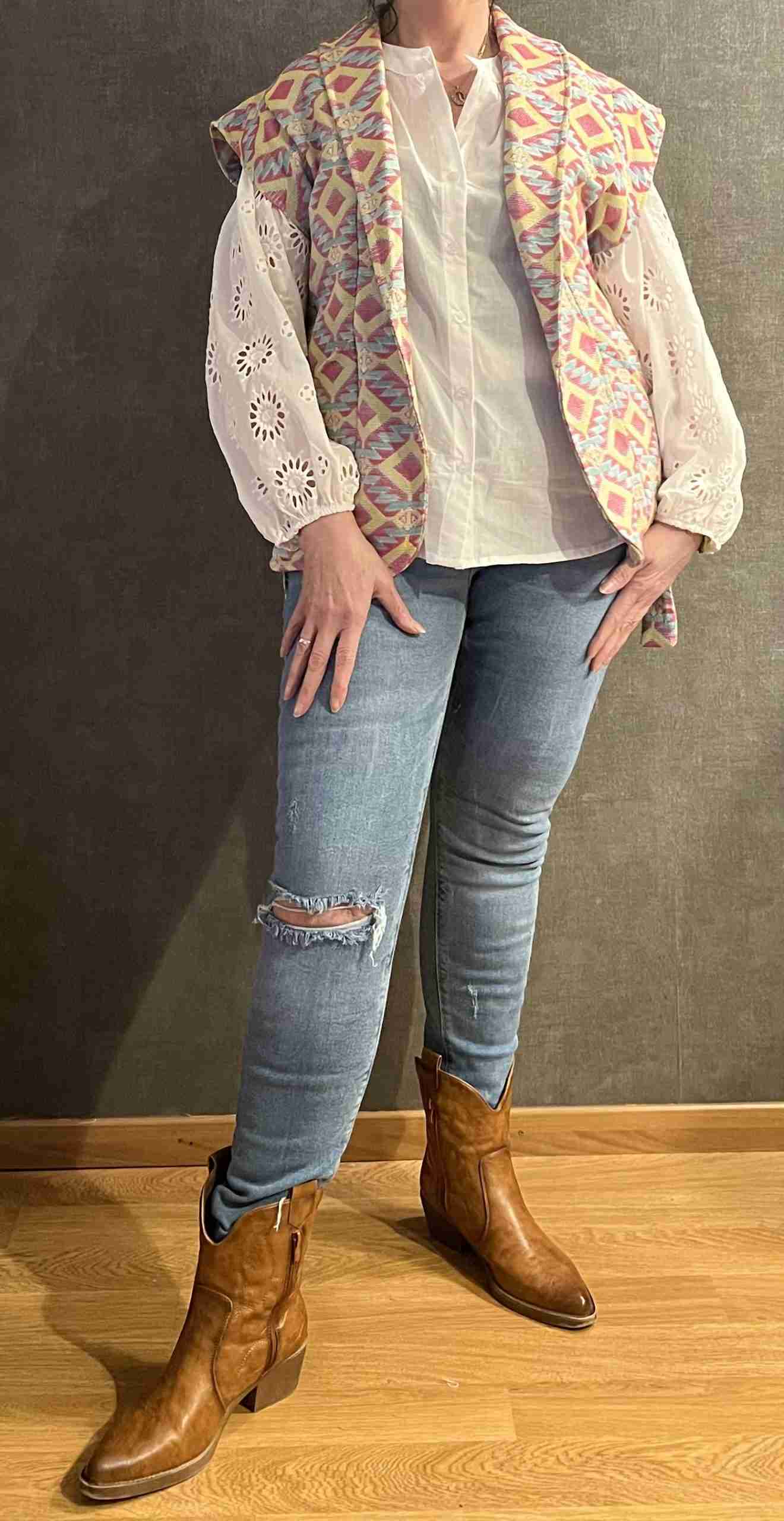 Boho Vest Roze