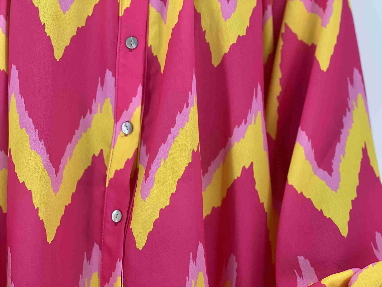 Blouse met Fleurige Print Roze