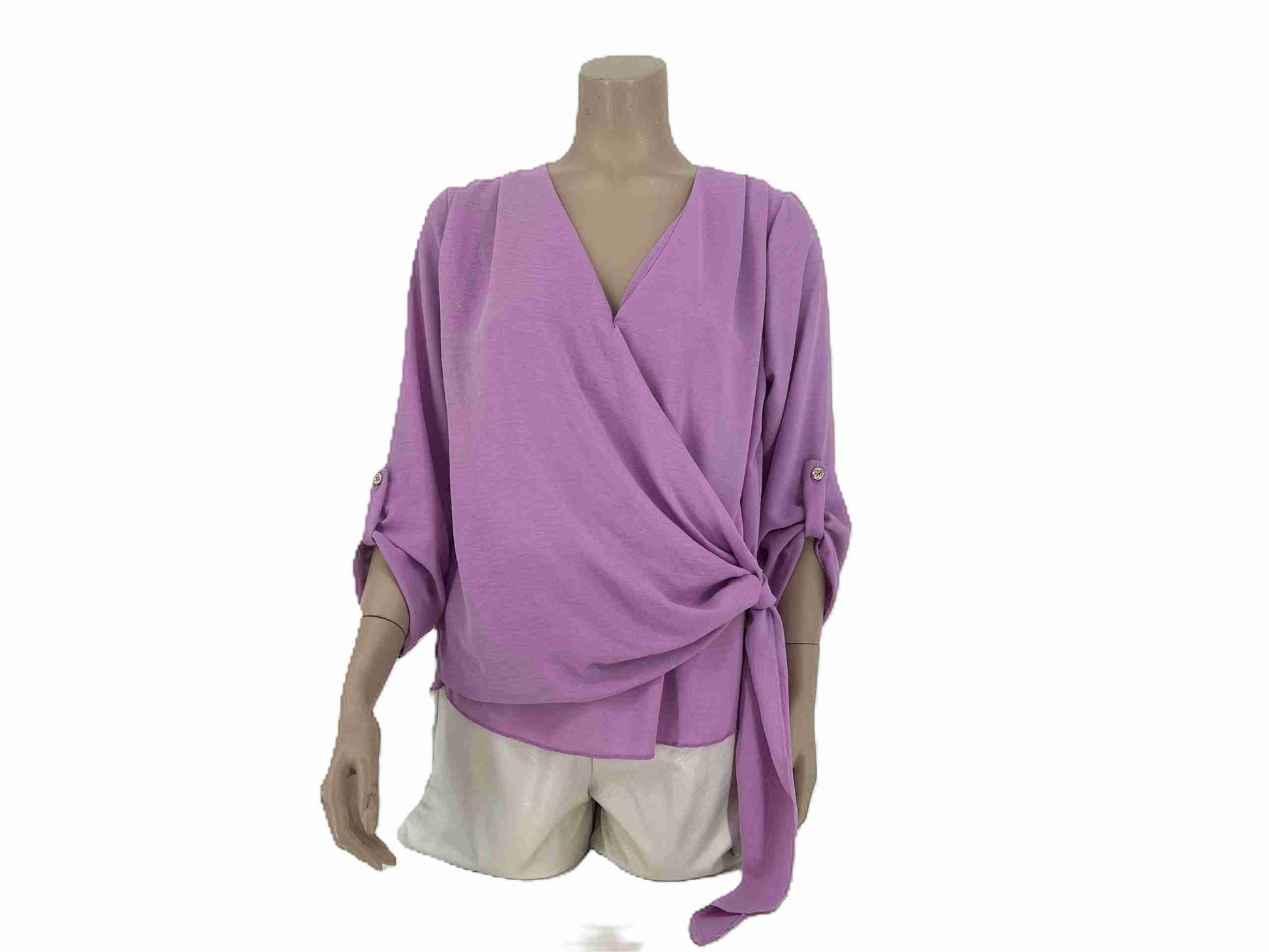 Lila Overslag Top