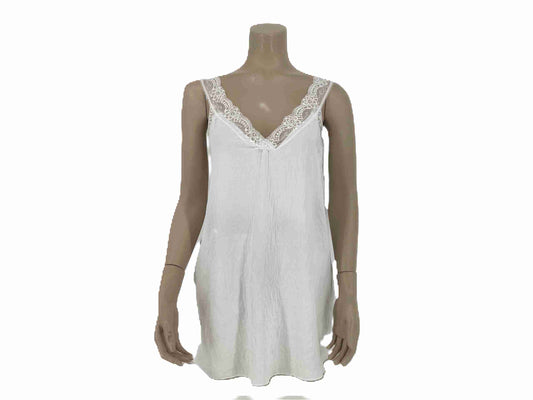 Basic Top met Kant Wit