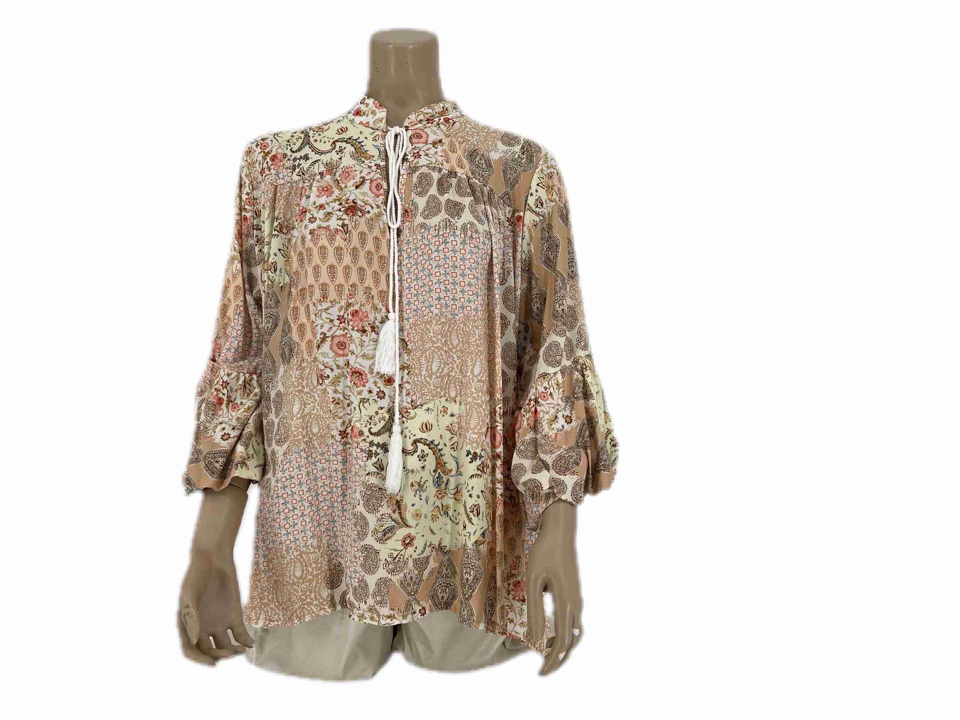 Ibiza Tuniek Blouse Beige