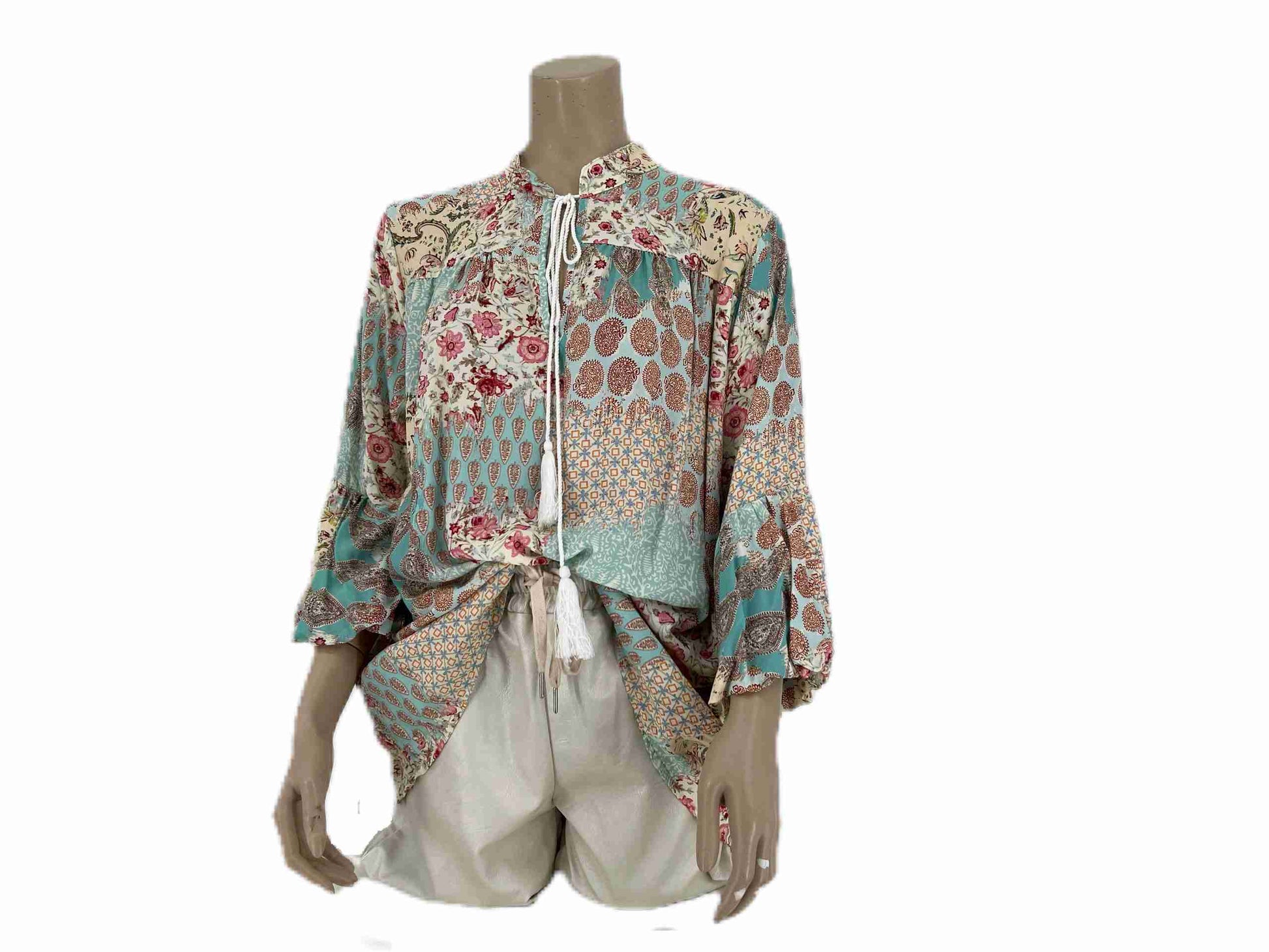 Ibiza Tuniek Blouse Blauw