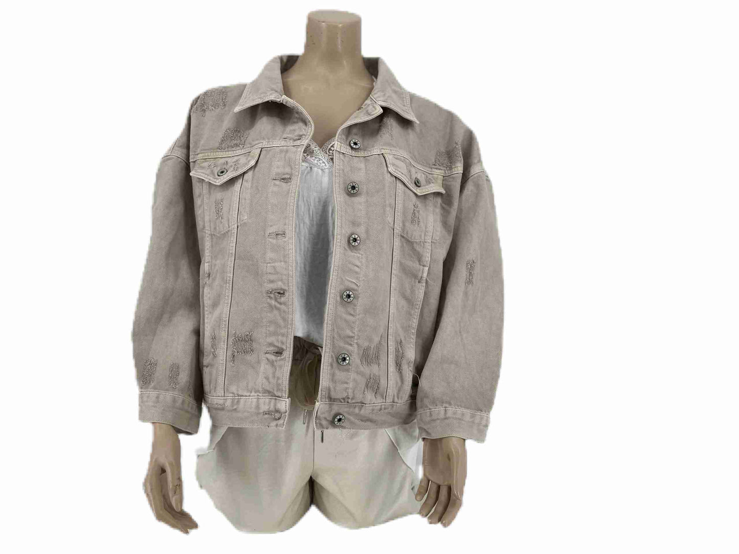 fringe jack zandkleurig