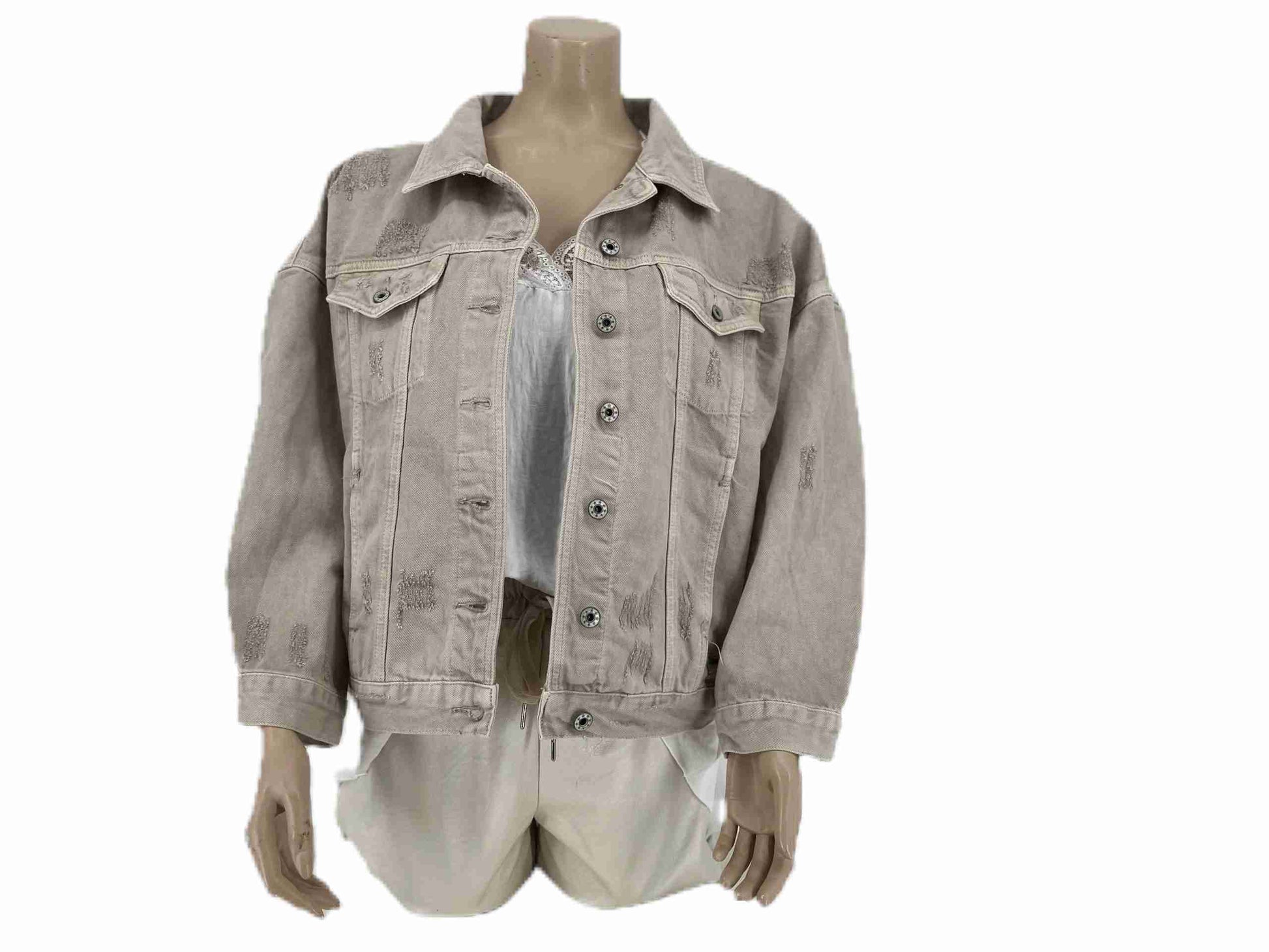fringe jack zandkleurig