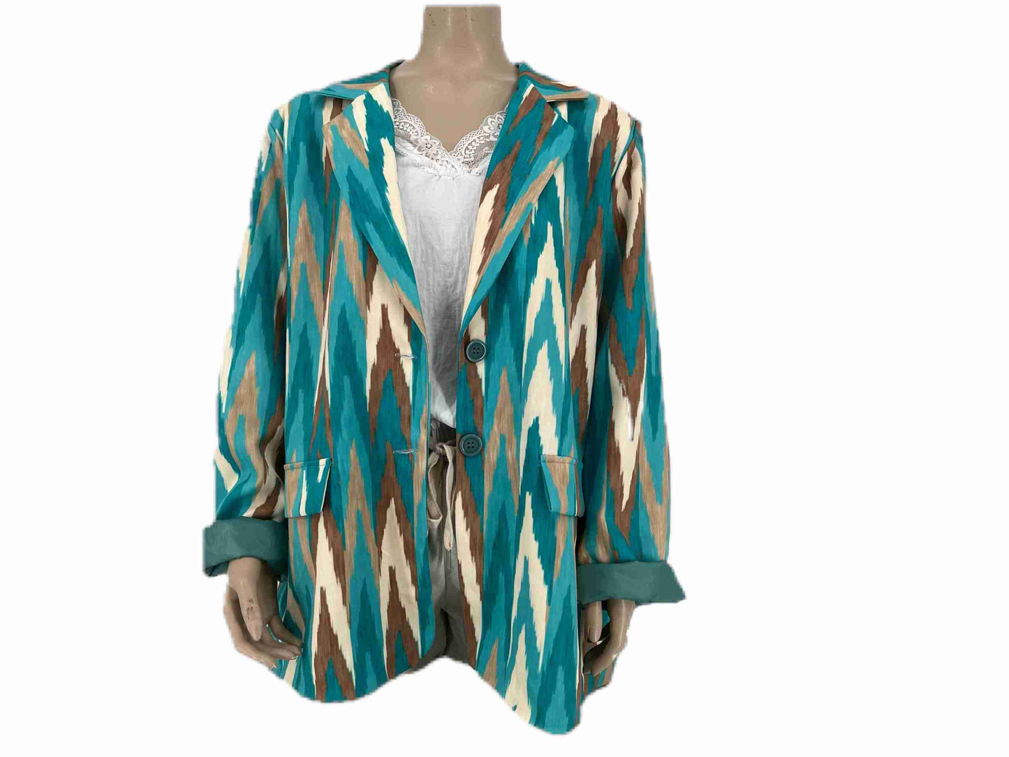 Oversized Blazer Blauw