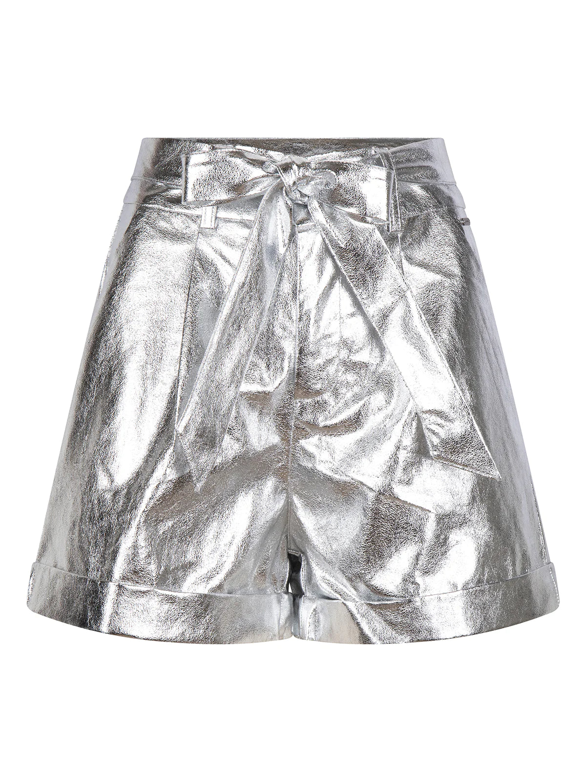 AMBICA Embry Zilveren Metallic Short