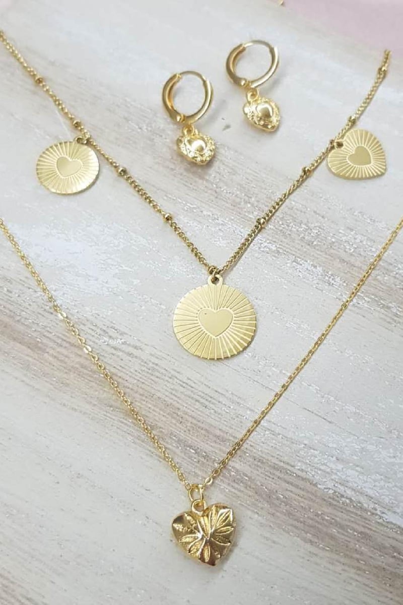 Ketting Locked in Love Goud kleur Stainless Steel