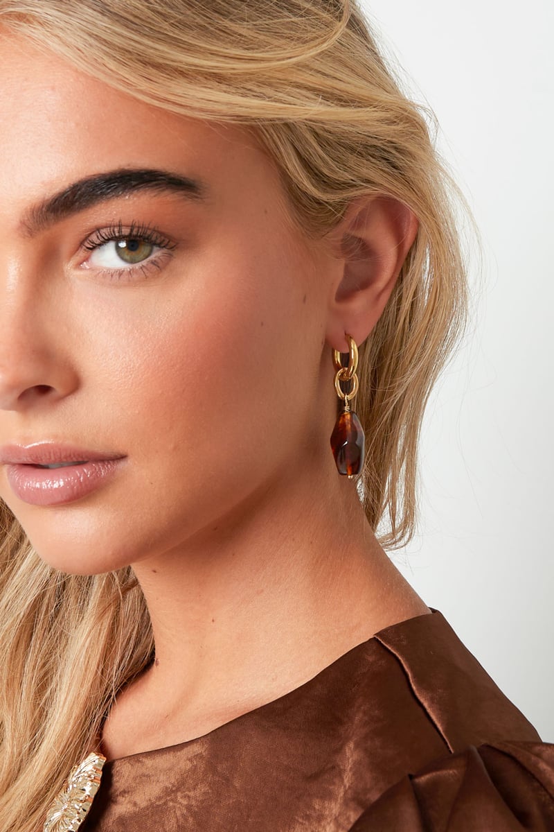 Oorbellen met druppelvorm, onregelmatige vorm, casual, dagelijks, eenvoudig, serie, damessieraden