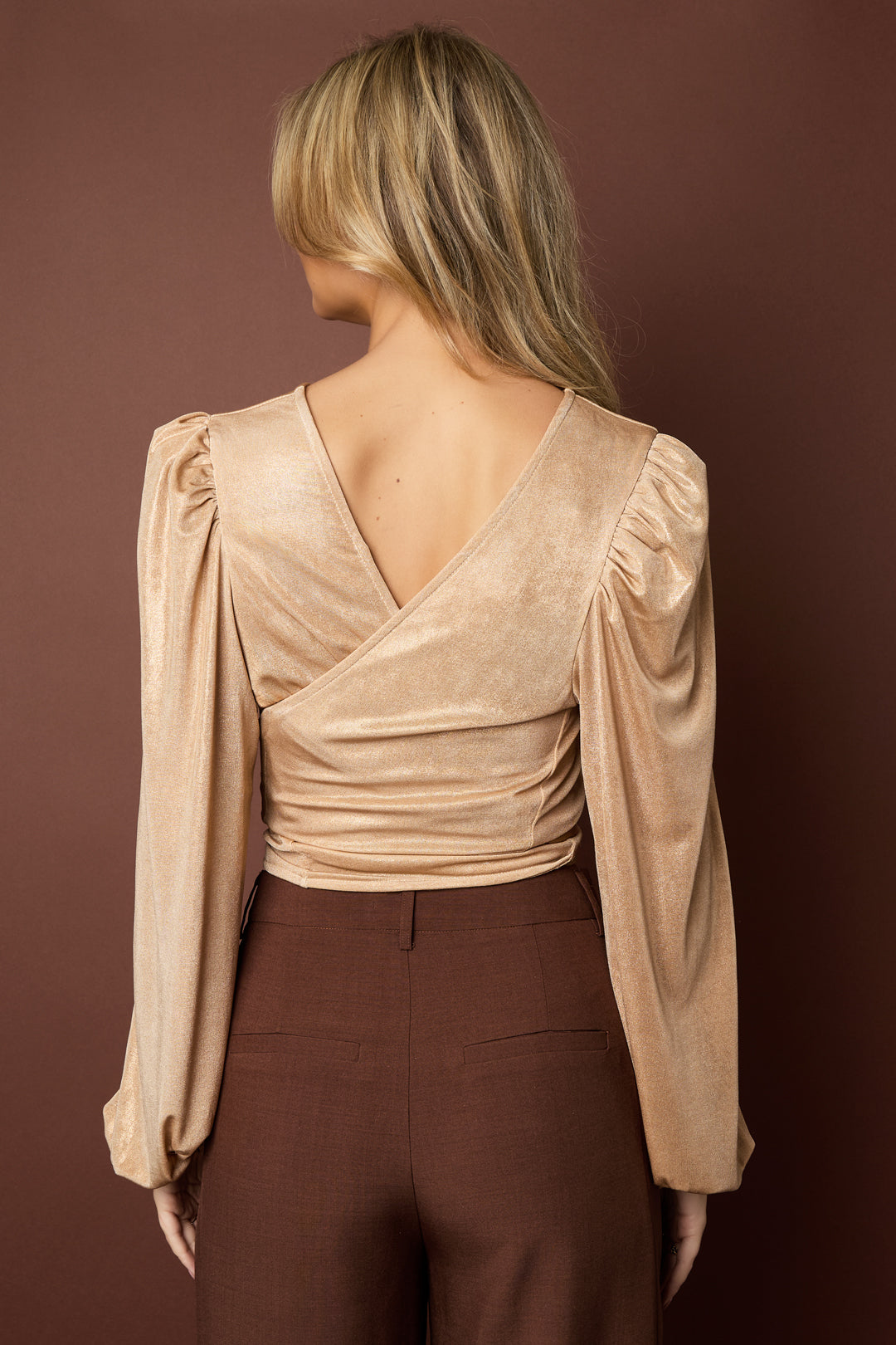 Polyestervezel (polyester) Tops met lange mouwen Effen kleur Sexy herfst/winterkleding