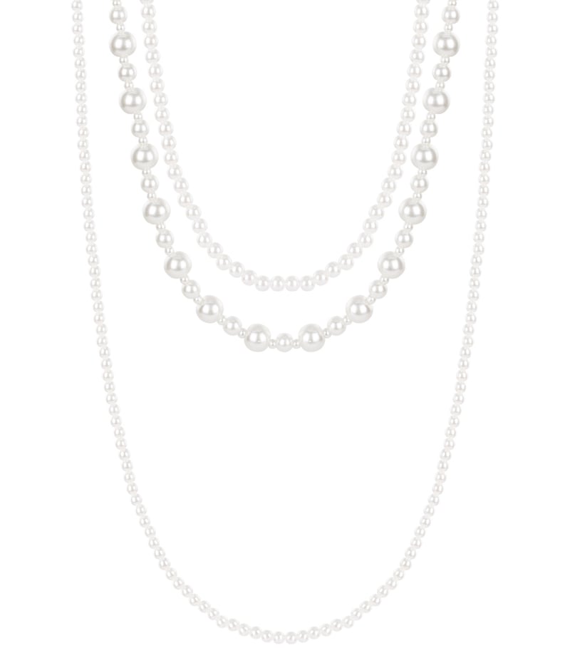 Gelaagde ketting met gemengde parels