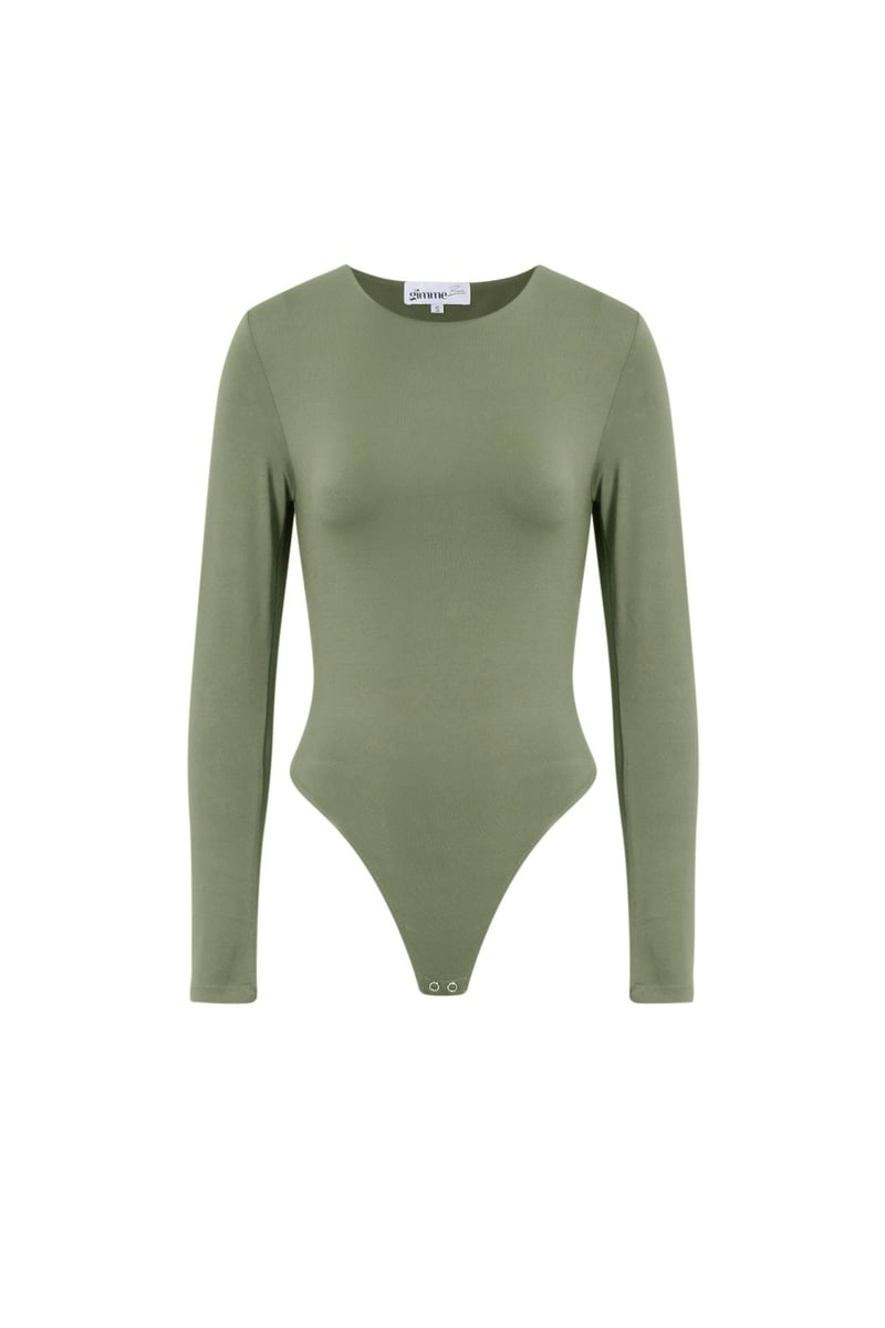 Nylon Shapewear Bodysuit Effen kleur Basic All Fit Kleding