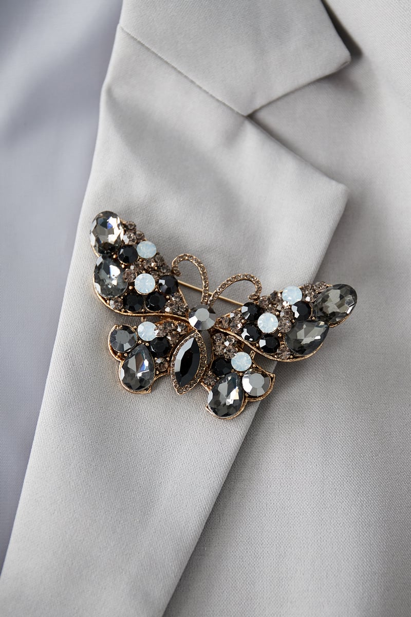 Vlinder Broche - Rood