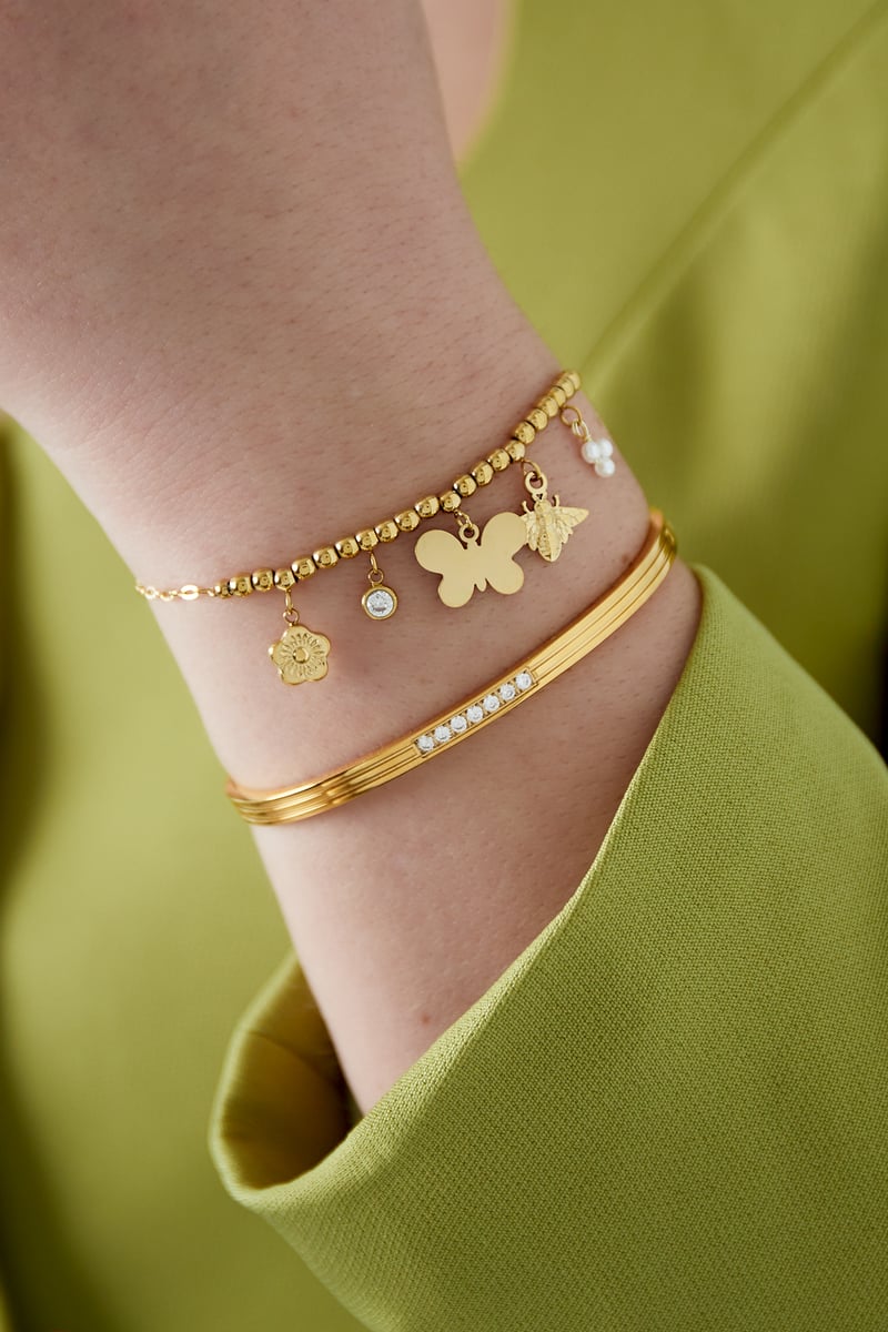 Butterfly Bliss Armband - Goudkleur