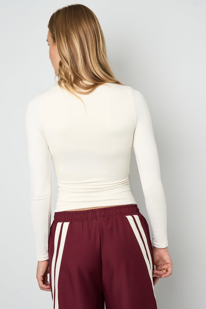 Nylon Lange mouwen tops Effen kleur Basic All Fit Kleding