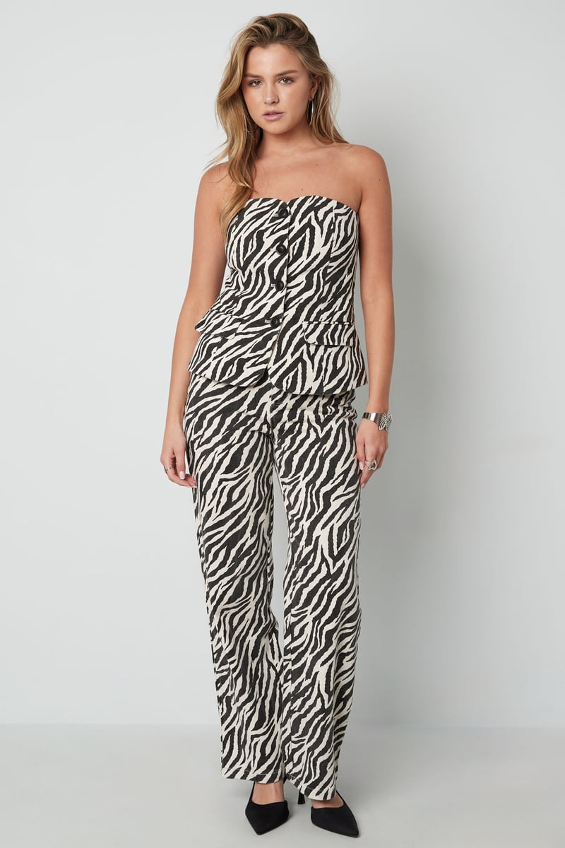 De zebra strapless