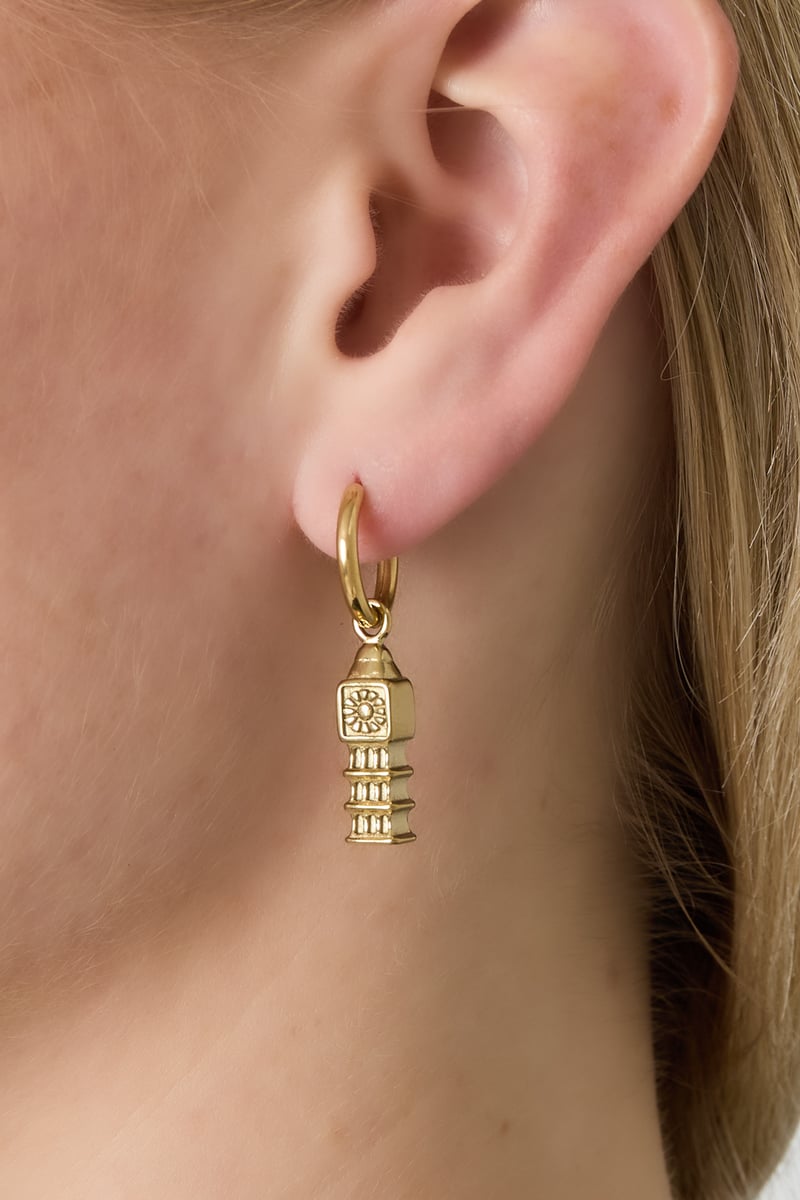 Oorbellen van roestvrij staal, cartoon, casual, dagelijks, eenvoudig, serie, damessieraden