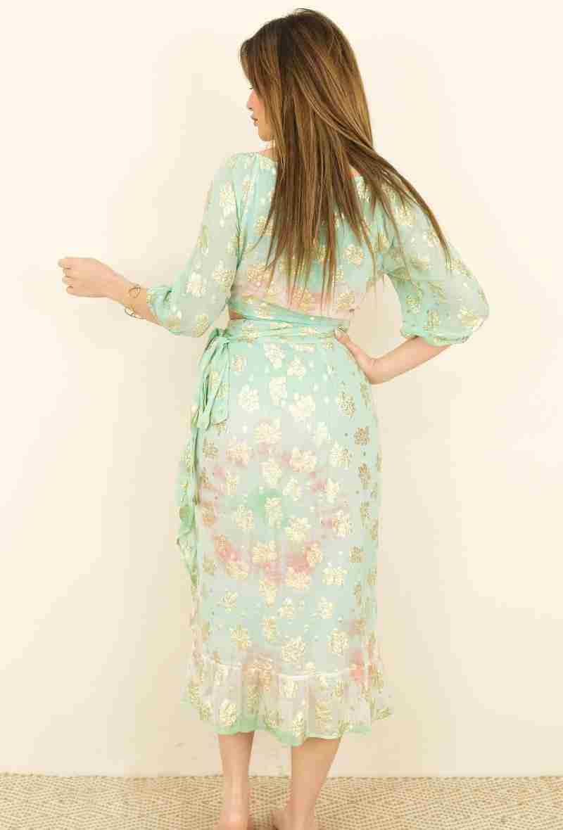 Set Ibiza Overslag Rok met Knoop Top