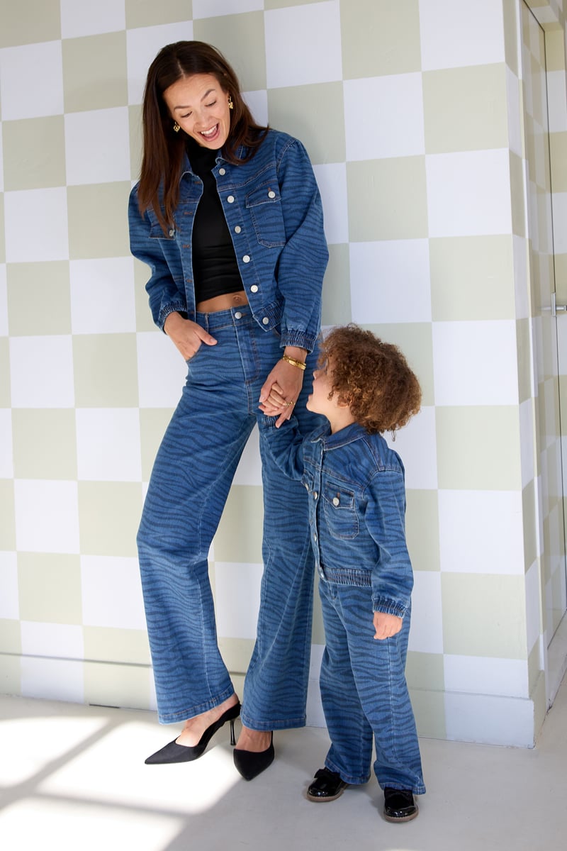 Twinning zebra style jas - Blauw