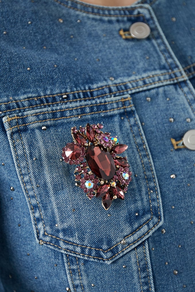 Classy Broche - Paars