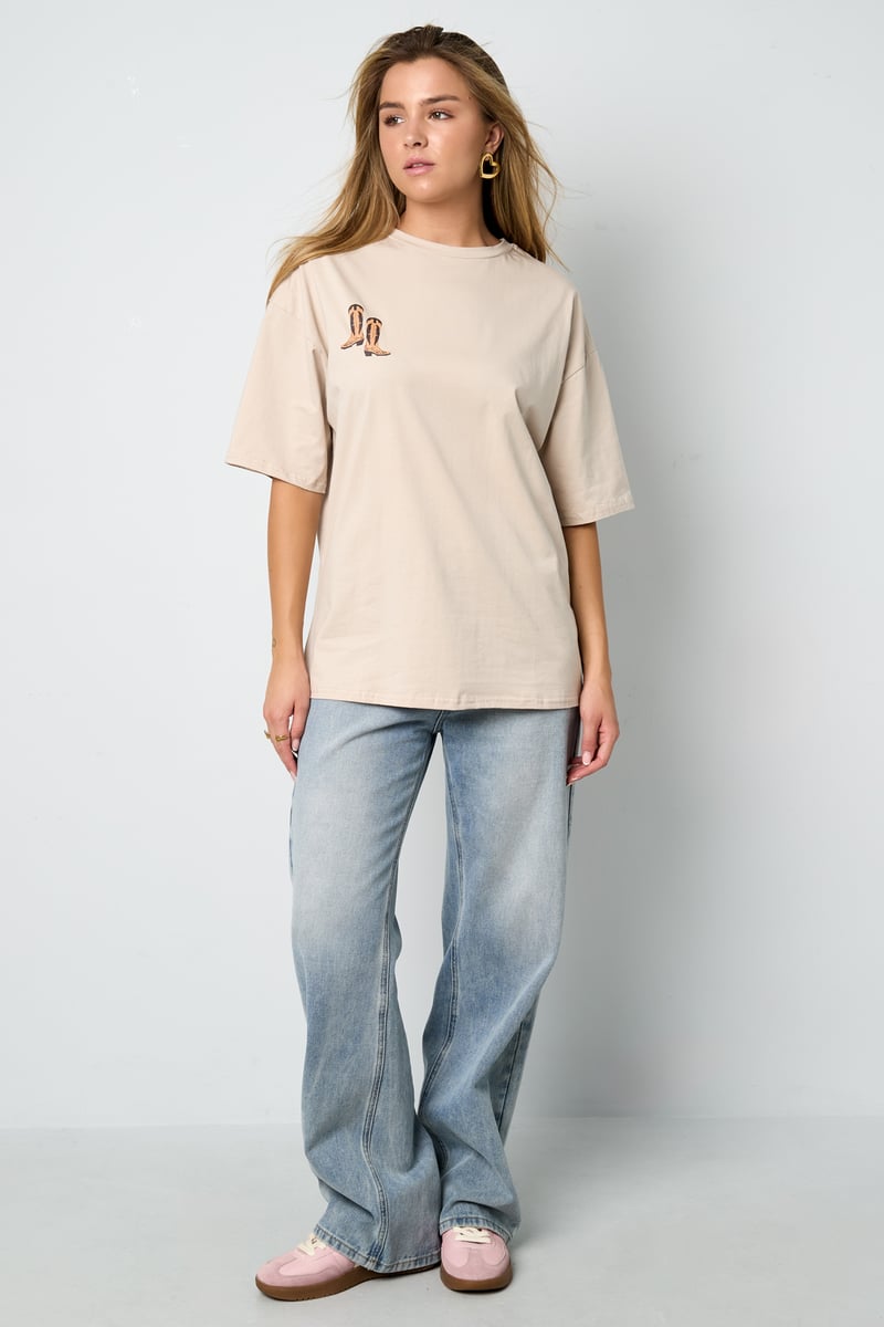 T-shirt Cowboylaarzen