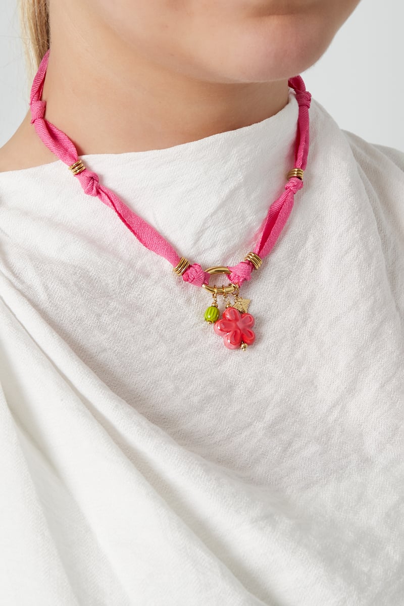 Flower Ketting - Fuchsia
