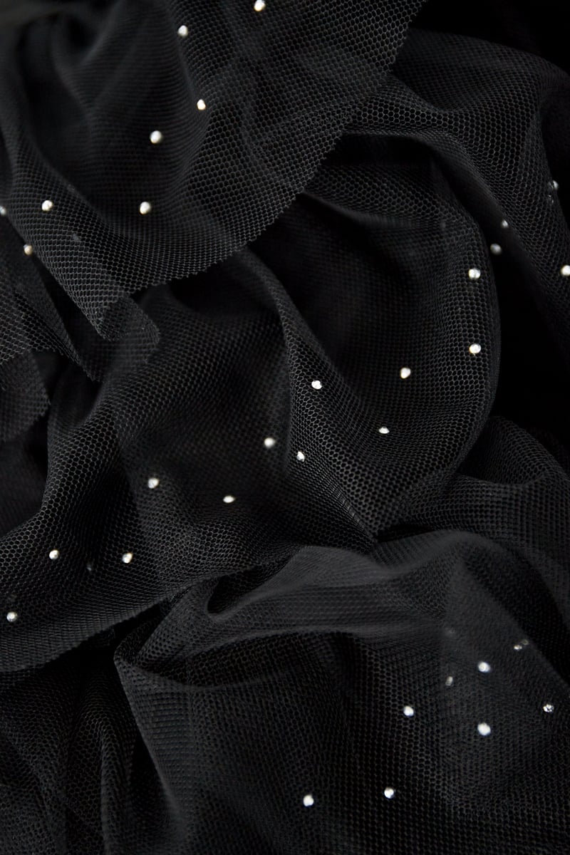 Festival The Sparkly Ruffle Rok - Zwart