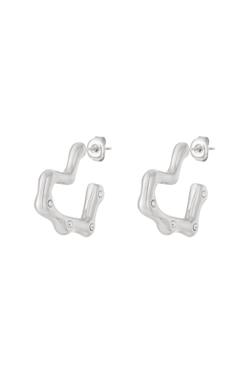 Oorbellen met hart van roestvrij staal Dagelijks Dagelijks Damessieraden