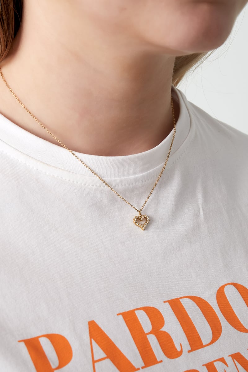 Ketting strass hartje