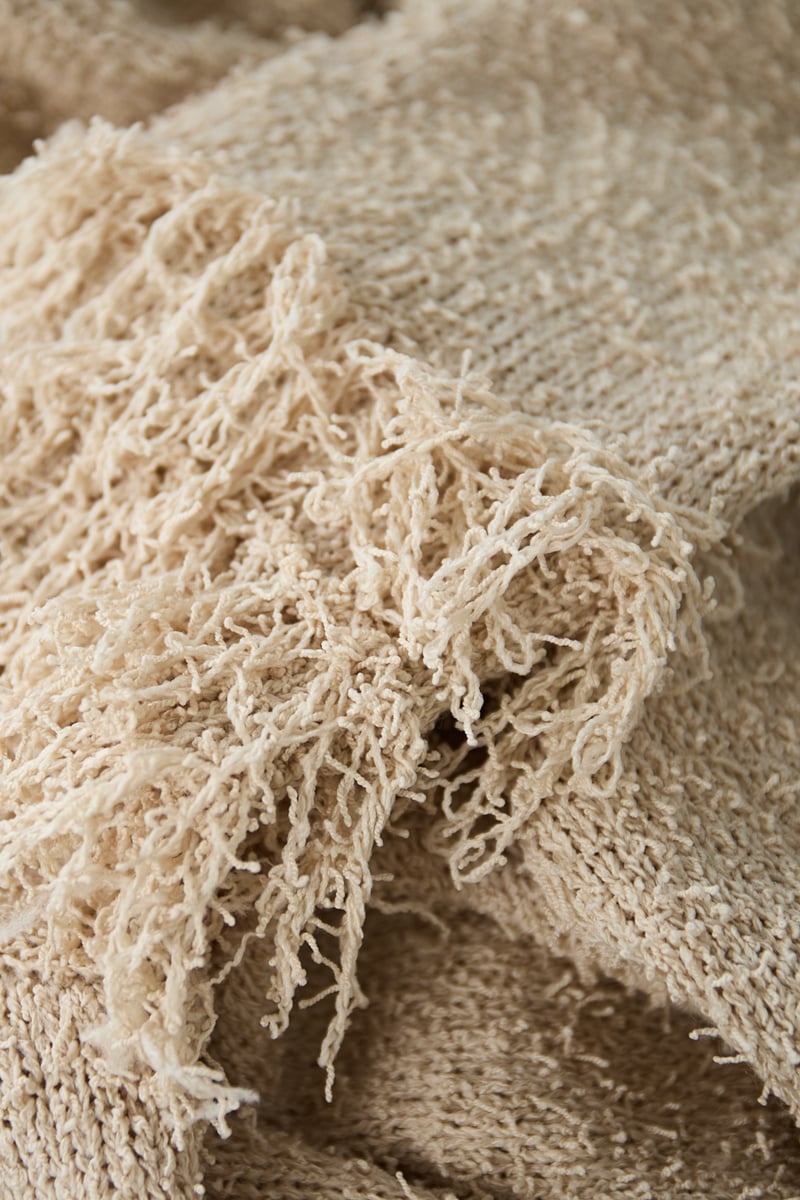 Cardigan met franjemouwen