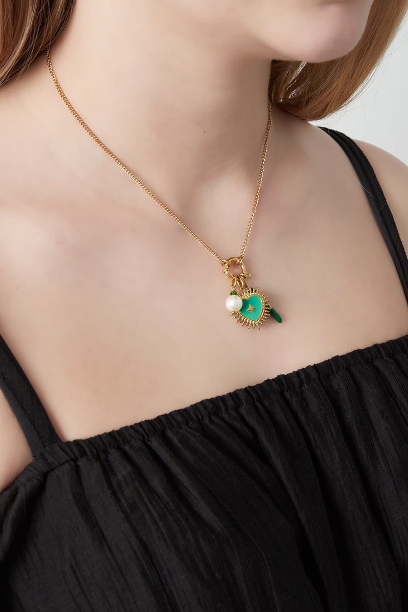 Groene hart DIY ketting