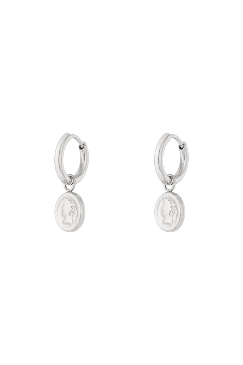 Muse munten oorbellen