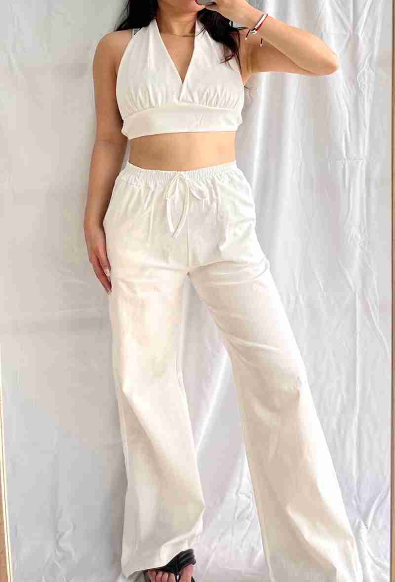 Set Broek en Top Wit