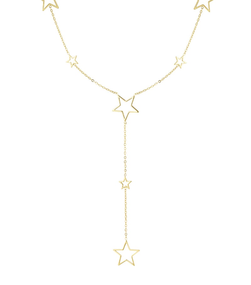 lange ketting met verschillende sterren bedels
