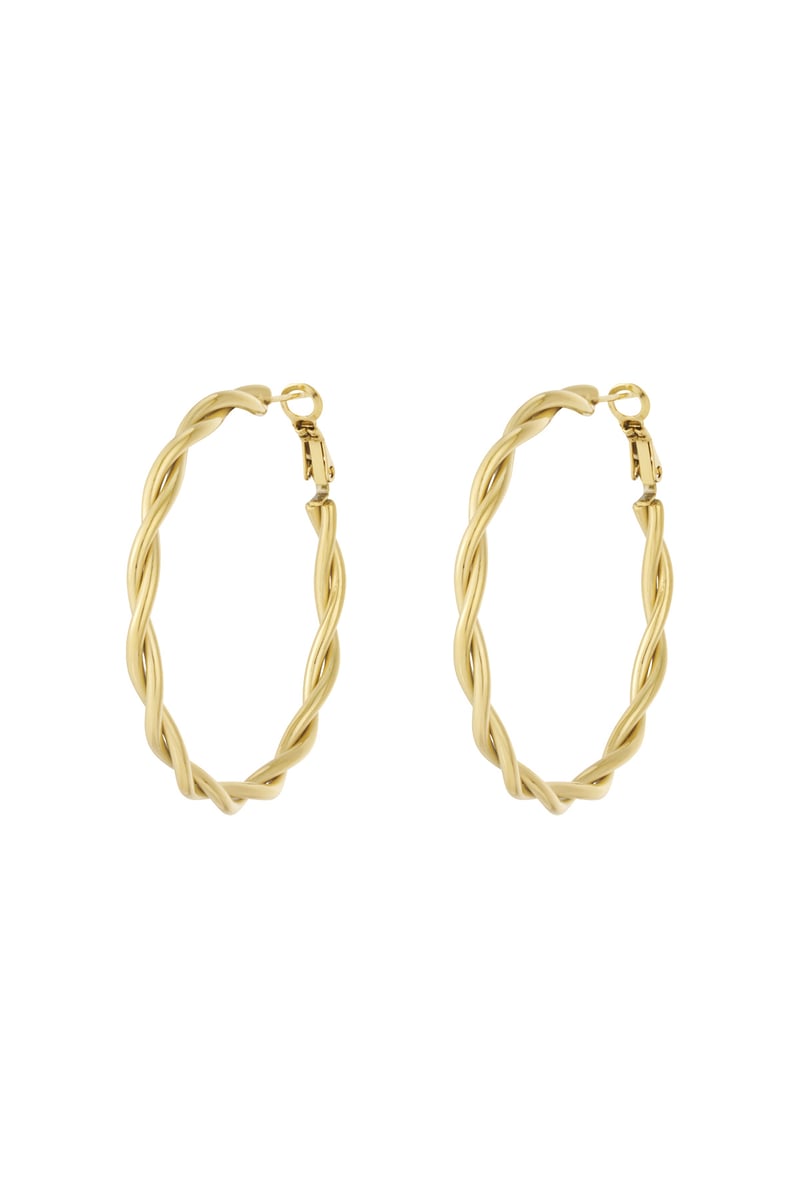 Twisted hoop earrings M