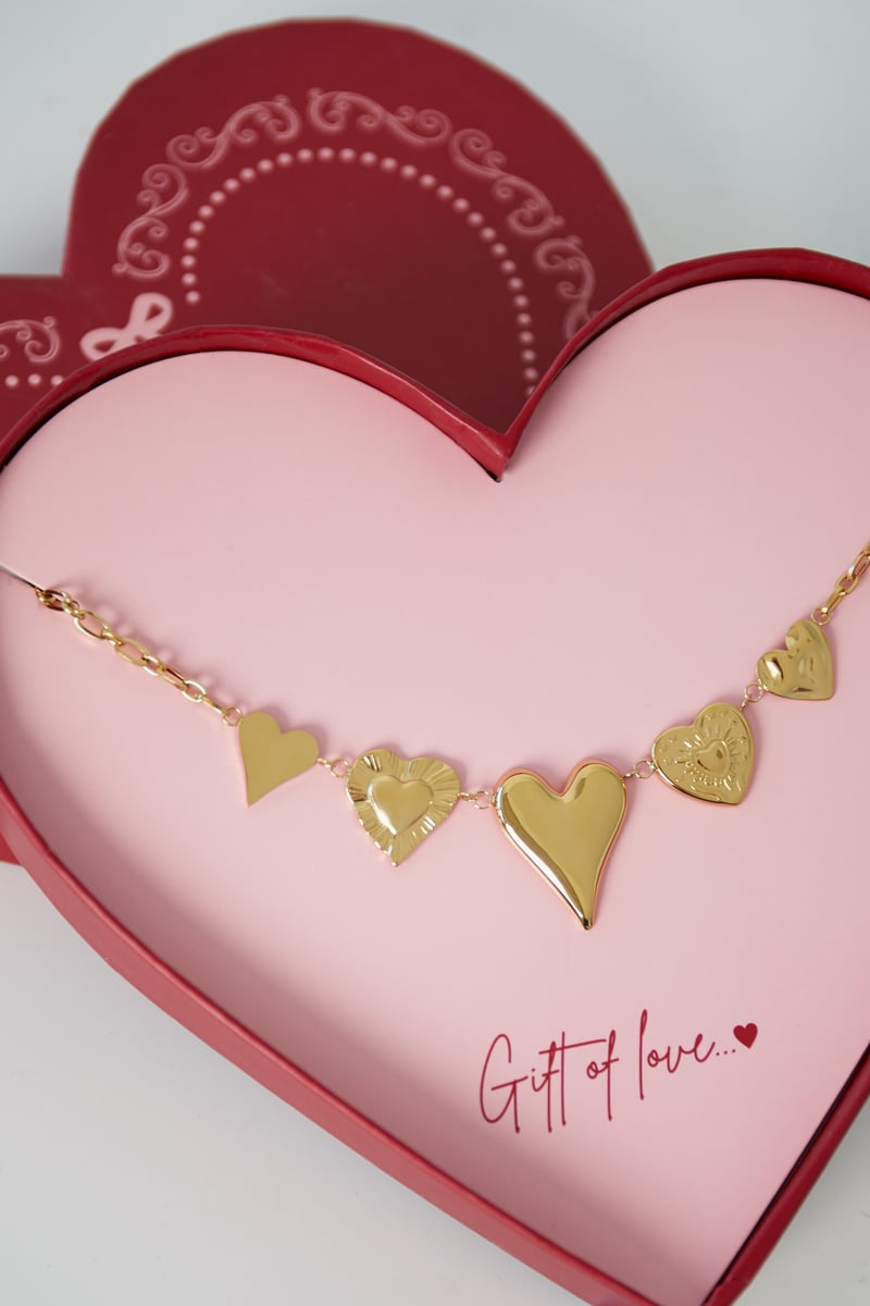 gift of love stainless steel love ketting