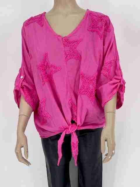 knoop V hals shirt