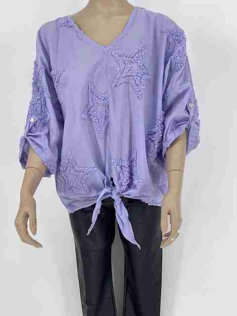 knoop V hals shirt
