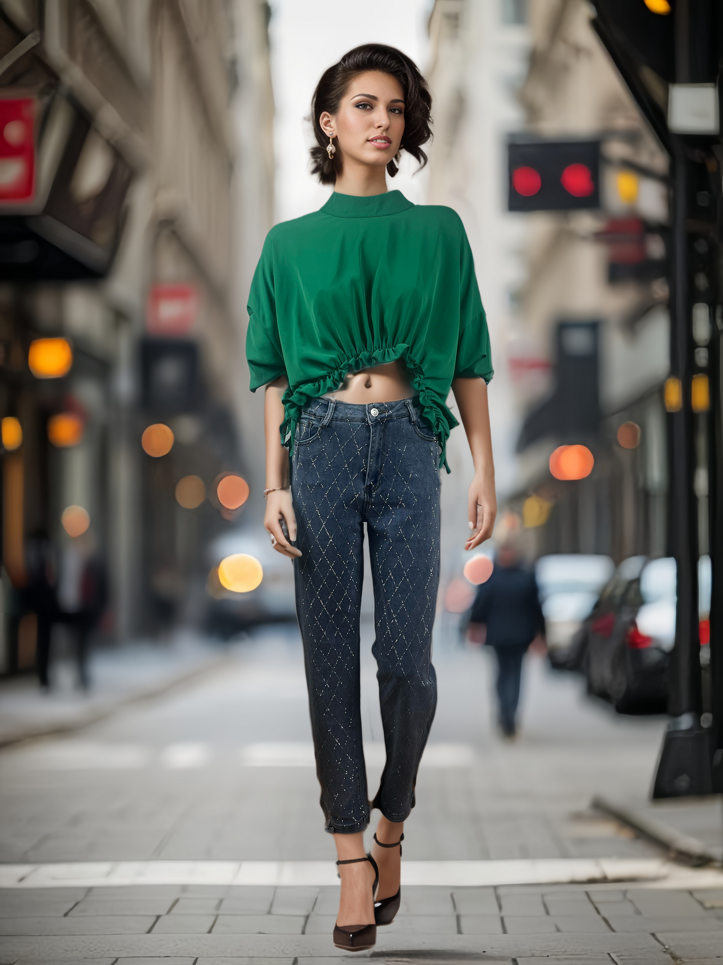 Groene Oasis Crop Top